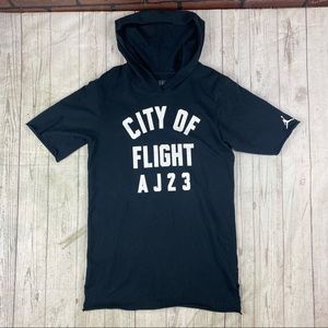 Jordan Black Hoodie T-Shirt